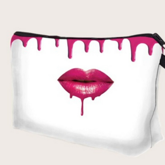 Lip Print Makeup Bag