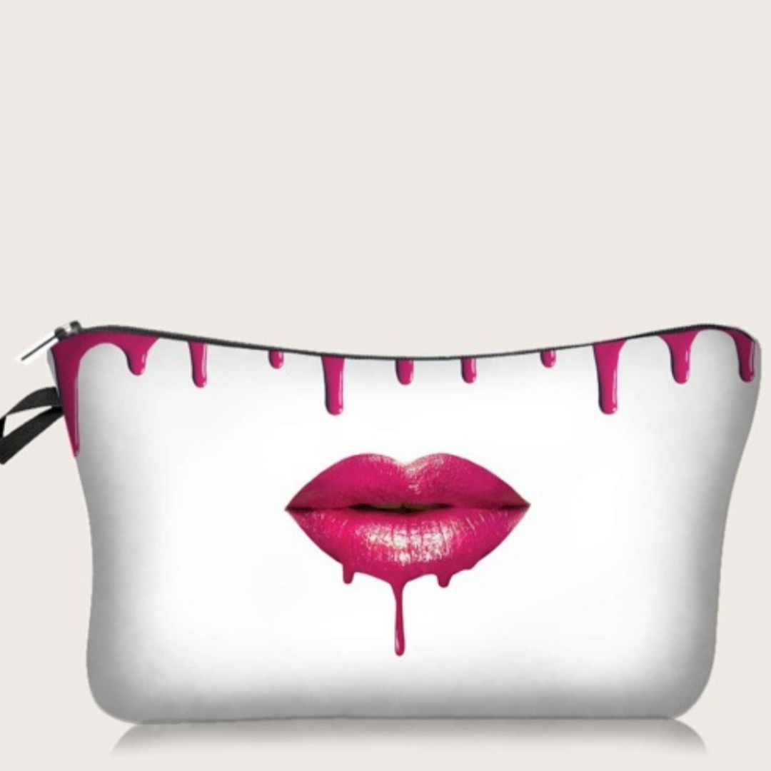 Lip Print Makeup Bag