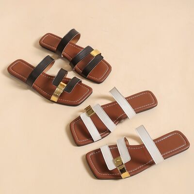 Two Tone Open Me Sandals