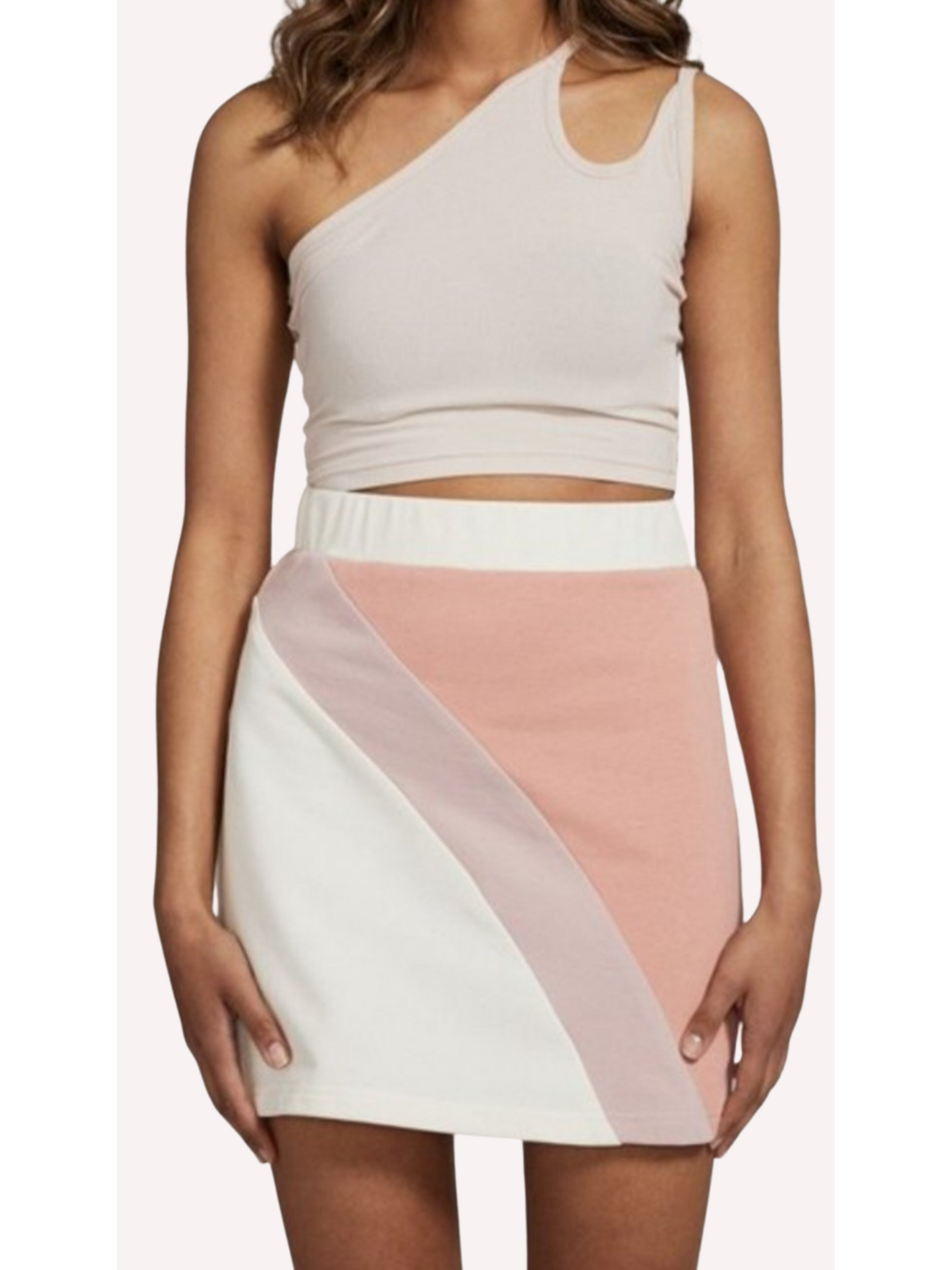 Asymmetric Double Strap Crop Top