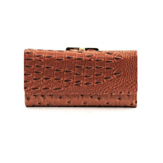 Croc Pattern Wallet