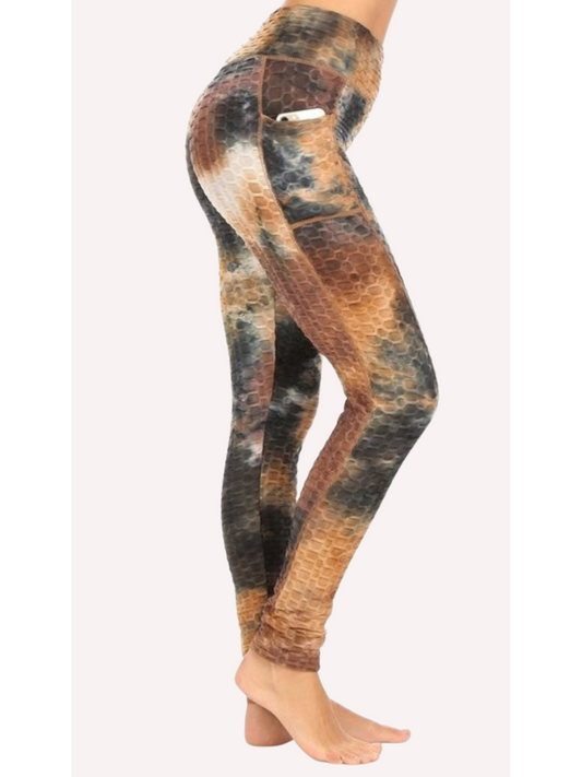 Women's Tie-dyed High-Rise Leggings