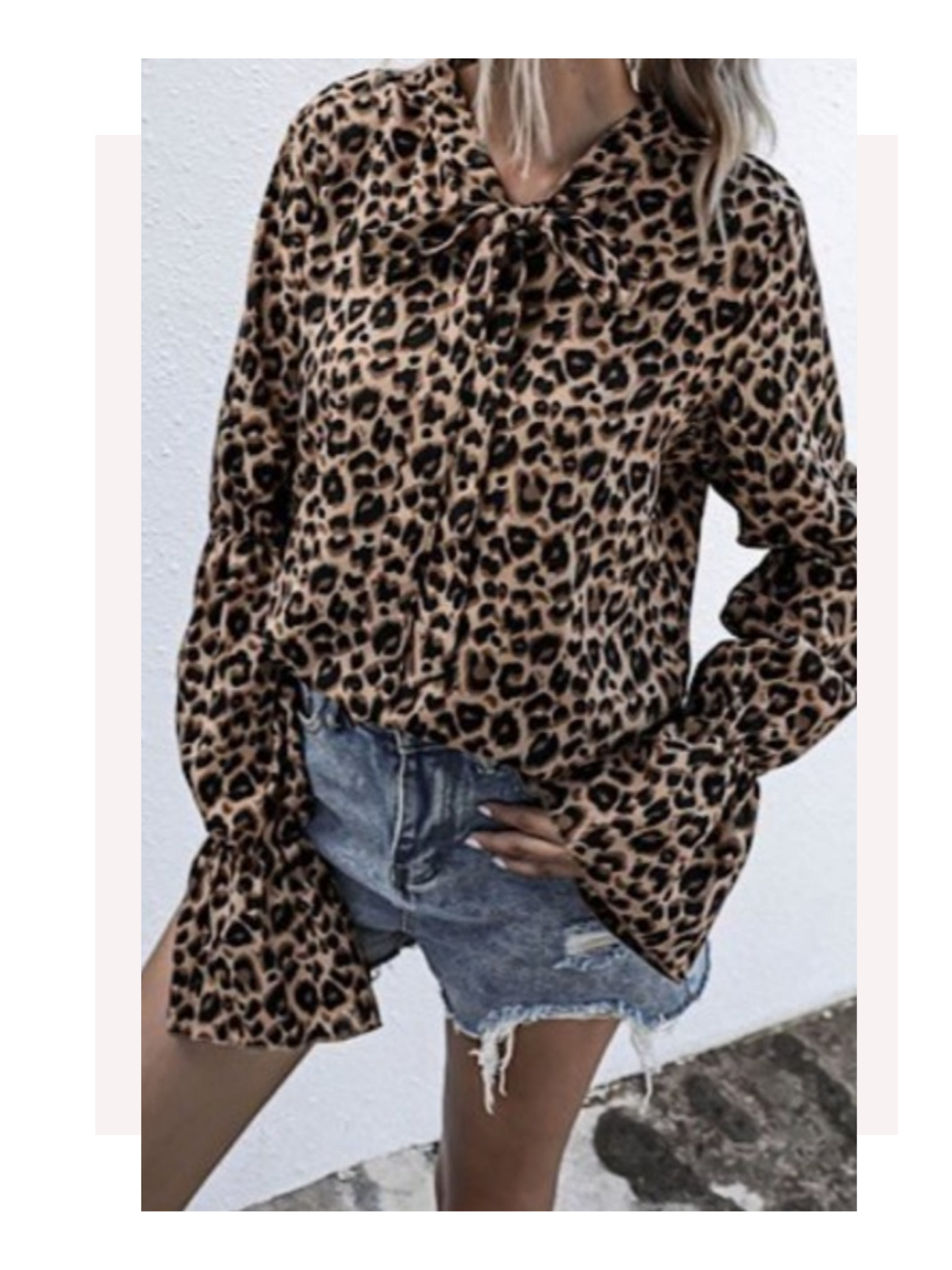 Women's Stylish Leopard Blouse