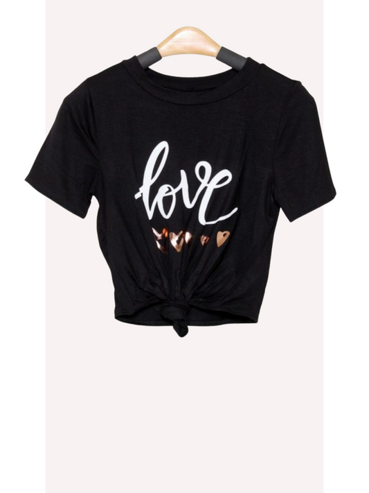 Graphic Love Crop Top