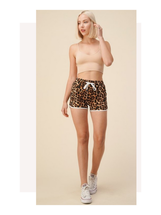 Leopard Print Shorts